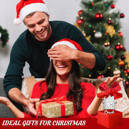 New Home Ornament with Key – Keepsake Gift for Women, Couples & Homeowners