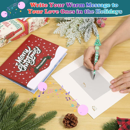 Christmas Card with Music & Lights – Pop-Up Tree Greeting Card for Family & Friends