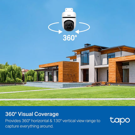 1080P Outdoor WiFi Camera – Pan/Tilt, Night Vision, Alexa & Google Compatible