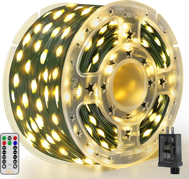 Christmas Lights 1000 LED, 330 FT Waterproof IP67 with Remote Control, 8 Lighting Modes & 3 Timers