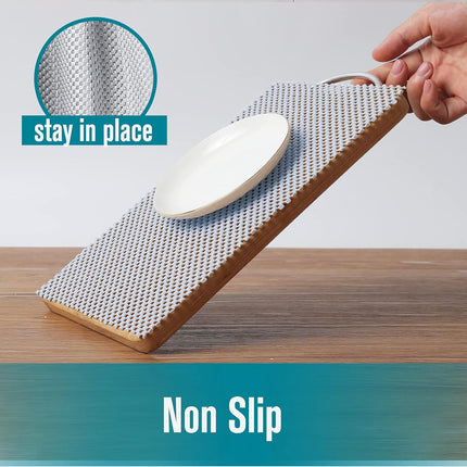 Shelf Liner Non-Adhesive Roll, 12"x20ft Non-Slip Drawer & Cabinet Mat