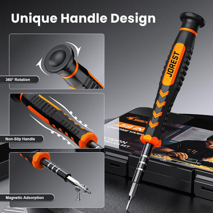 59Pcs Precision Screwdriver Set, Torx T5/T6/T8, Repair Kit for Electronics & More