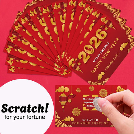 30-Piece 2026 Chinese New Year Scratch Off Cards – Office & Party Game