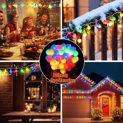23FT 50 LED Battery Operated Christmas String Lights Globe Starry Fairy Lights