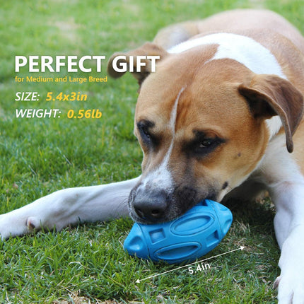 Squeaky Dog Toy – Rubber Chew Ball, Durable for Aggressive Medium & Large Dogs