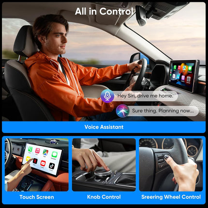 Wireless CarPlay Adapter for iPhone, USB-C Dongle, 5.8GHz WiFi, Bluetooth 5.3