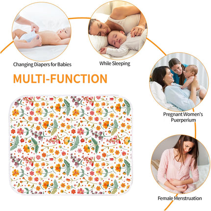 Baby Diaper Changing Pad – Foldable, 3-Layer Waterproof, 24"x30"