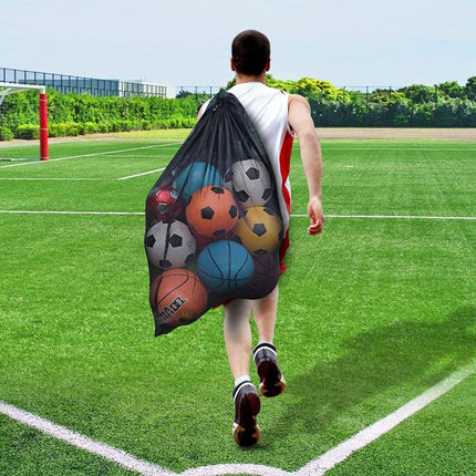 Extra Large Mesh Sports Ball Bag 30x40in for Soccer Basketball Volleyball