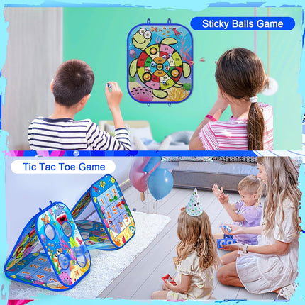 Bean Bag Toss Game for Kids – Cornhole Board Toy for Parties & Outdoors