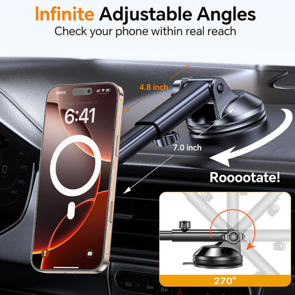 MagSafe Car Mount – Windshield, Vent & Dash Magnetic Phone Holder