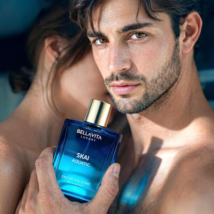 BellaVita SKAI Aquatic Eau de Parfum 100ml Unisex Fresh Ocean Fragrance