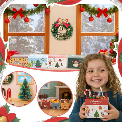 67pcs Mini Christmas Figurines – Santa, Snowman, Ducks & Xmas Trees DIY