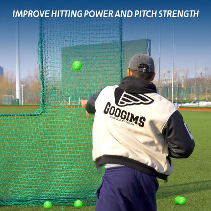 16oz Weighted Baseball Training Set 6 Pack for Hitting and Pitching with Carry Bag