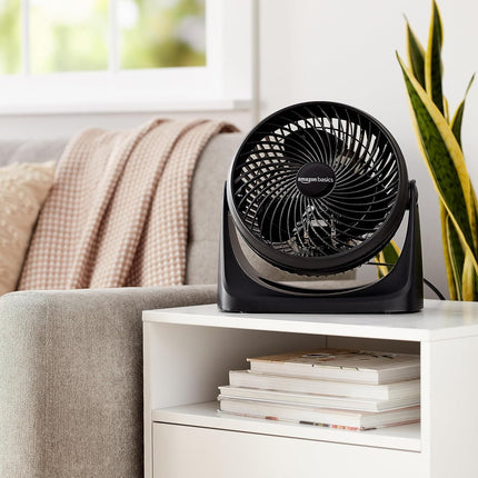 Air Circulator Desk Fan – 3 Speeds, 90° Tilt, 35W, Black, Home & Office