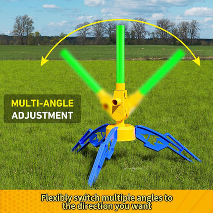 Rocket Launcher for Kids – Outdoor Fun with 8 Foam Rockets, Age 3+