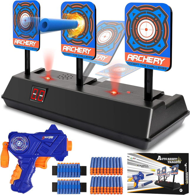 Electric Auto Reset Digital Shooting Target with Score for Nerf Blasters