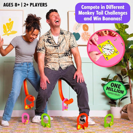 Monkey Tail Party Game for Adults & Families, Indoor Outdoor Fun