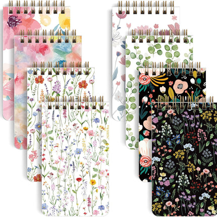 Mini Spiral Notebooks – 3x5, Aesthetic Covers, Lined Pages for Work & Nursing School