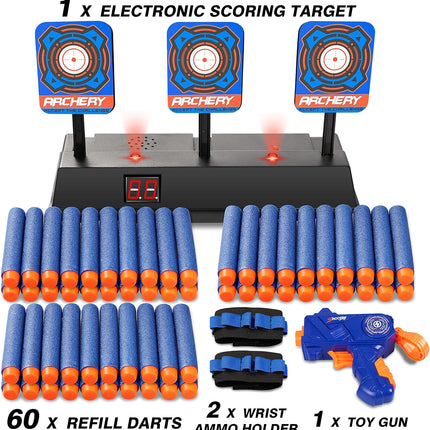 Electric Auto Reset Digital Shooting Target with Score for Nerf Blasters