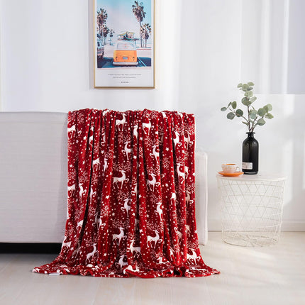 Velvet Touch Fleece Throw Blanket – Ultra Plush Christmas Holiday Print