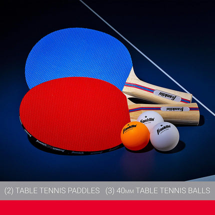 Ping Pong Paddle Set with Balls, 2-4 Player Table Tennis Racket Starter Kit