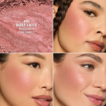 TruBlend Skin Enhancer Baked Luminous Blush, Hyaluronic Acid, Rose Latte Nude Pink