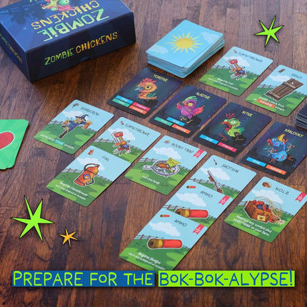 Zombie Chickens Strategy Card Game for Family Game Night 1-4 Players