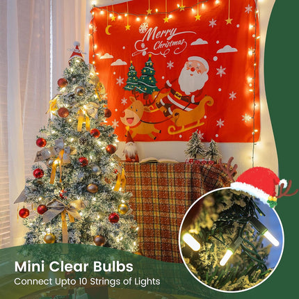 Warm White Christmas String Lights – 16.4FT 50LED Indoor & Outdoor Lights