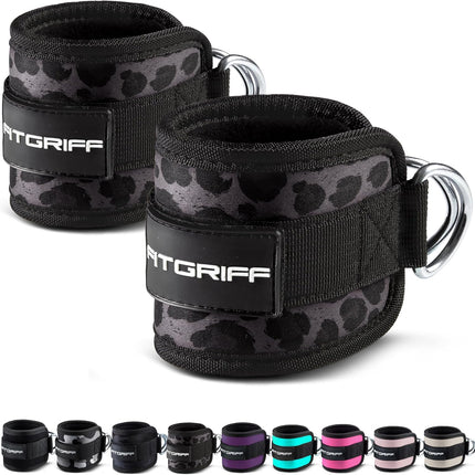 Ankle Straps V1 for Cable Machine – 2-Piece Kickback Straps for Gym Workouts