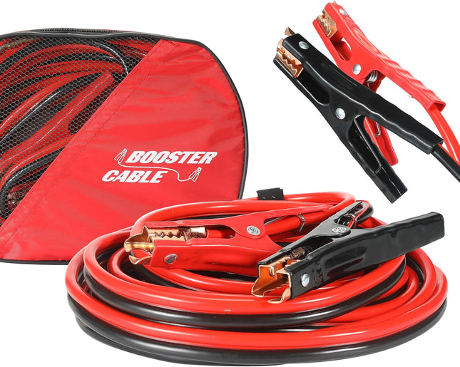 6 Gauge 16FT Jumper Cables for Car Batteries – Heavy Duty Booster Cables with Carry Bag