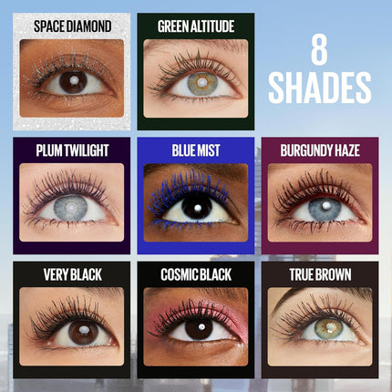 Lash Sensational Sky High Mascara, Volumizing Lengthening Washable, Burgundy Haze