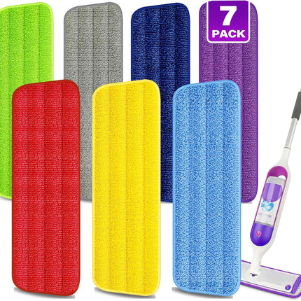 7-Pack Reusable Microfiber Mop Pads for Swiffer PowerMop 13-15