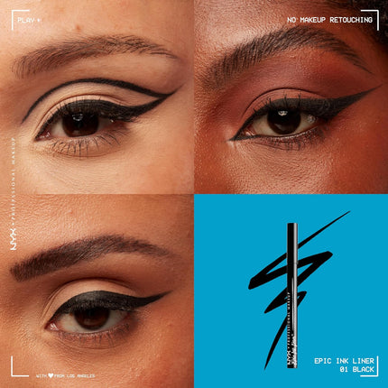 Epic Ink Waterproof Liquid Eyeliner in Black with Vegan Formula