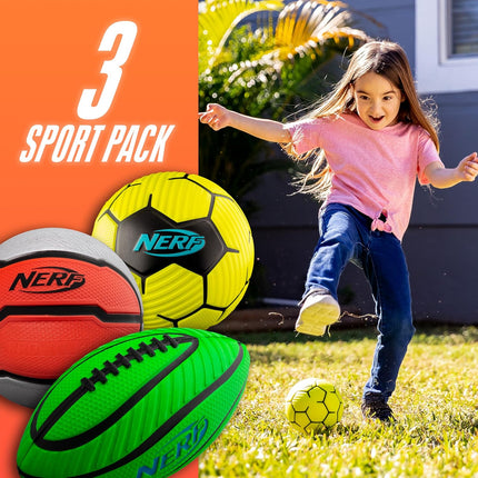 Mini Foam Sports Ball Set – Football, Soccer & Basketball for Kids
