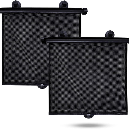 Car Side Window Sun Shade (2 Pack) – Retractable UV & Glare Protection for Kids