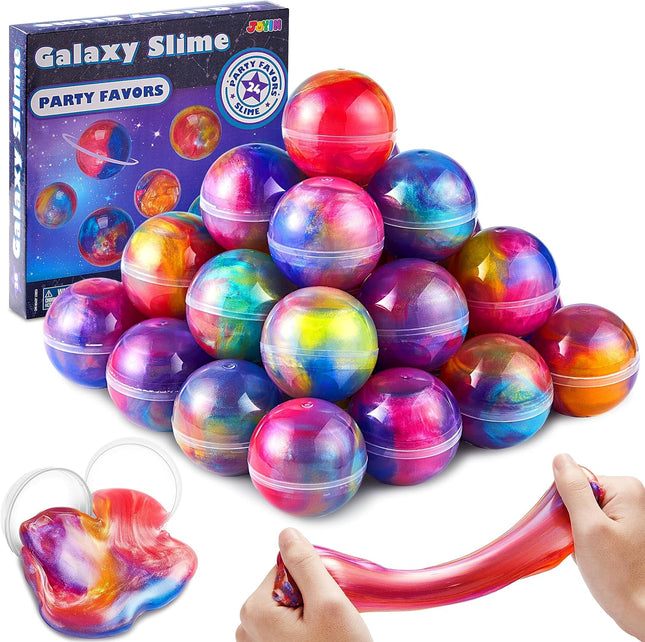 24-Pack Easter Slime Balls – Galaxy Slime, Non-Sticky, Mess-Free Stress Relief Toys for Kids