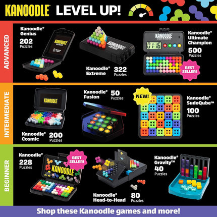 Kanoodle Cosmic 3D Brain Teaser – Logic Puzzle for Kids, Teens & Adults 7+