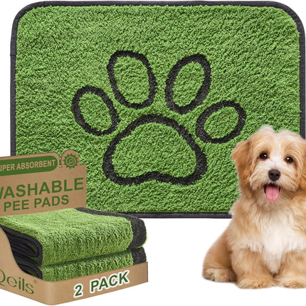 2-Pack Leakproof Dog Pee Pads – Absorbent Washable Pads for Potty Training & Crates