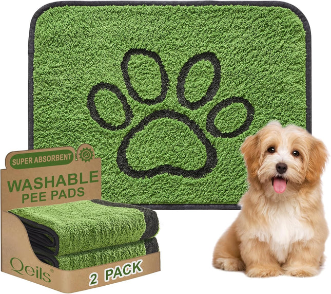 2-Pack Leakproof Dog Pee Pads – Absorbent Washable Pads for Potty Training & Crates