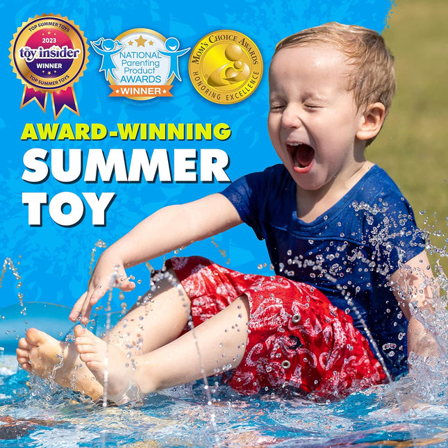 3 in 1 Splash Pad Sprinkler Pool Kids Baby Water Toy Outdoor Play Mat 60
