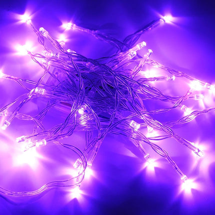 Purple 40 LED Fairy Light String, Battery-Powered for Christmas, Wedding & Party Decor