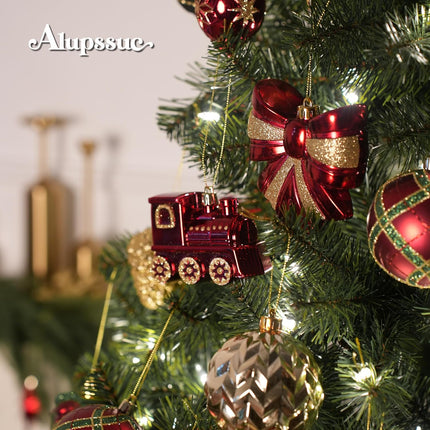 82pcs Christmas Ball Ornaments Shatterproof Tree Decor in Red, Gold, Green