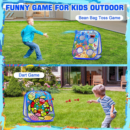 Bean Bag Toss Game for Kids – Cornhole Board Toy for Parties & Outdoors