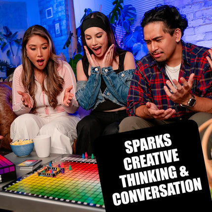 HUES and CUES Color Guessing Board Game for Ages 8+ Family Fun