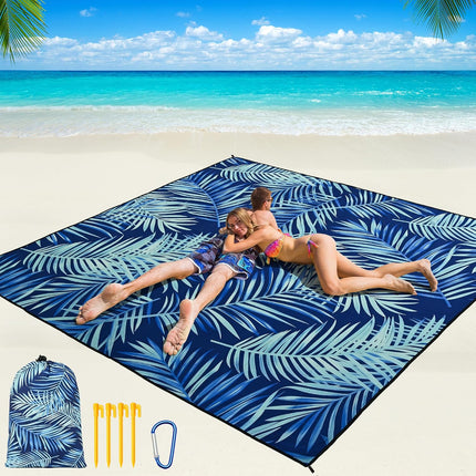 Extra Large Beach Blanket Mat, Waterproof Sandproof Quick-Dry Outdoor Picnic Mat for 2-8 Adults