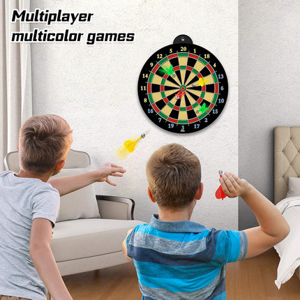 Magnetic Dart Board Set with 12 Darts for Kids Indoor Party Games