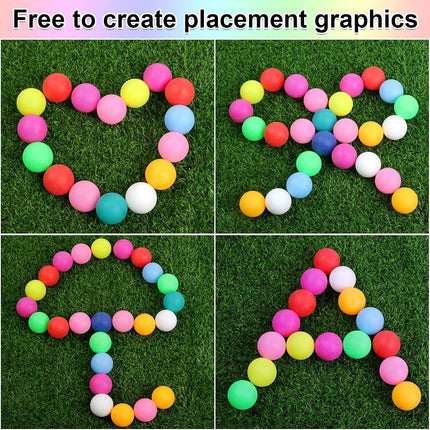 28 Pack 40mm Colourful Ping Pong Balls for Table Tennis, Kids Games, Crafts and Pet Toys