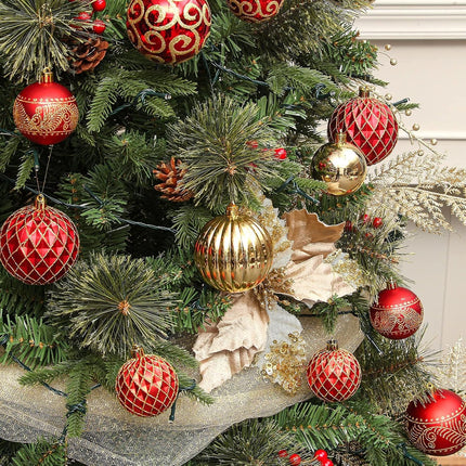 20-Piece Shatterproof Christmas Tree Balls – 3.16" Ornament Decorations for Hanging