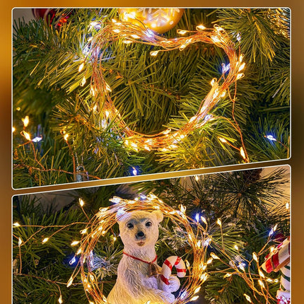 4 Pack 10FT 120 LED Fairy String Lights, Battery Operated with Timer