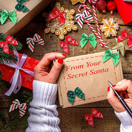 150PCS Christmas Mini Bows – Tiny Twist Tie Bows for DIY Crafts, Sewing, and Party Decor